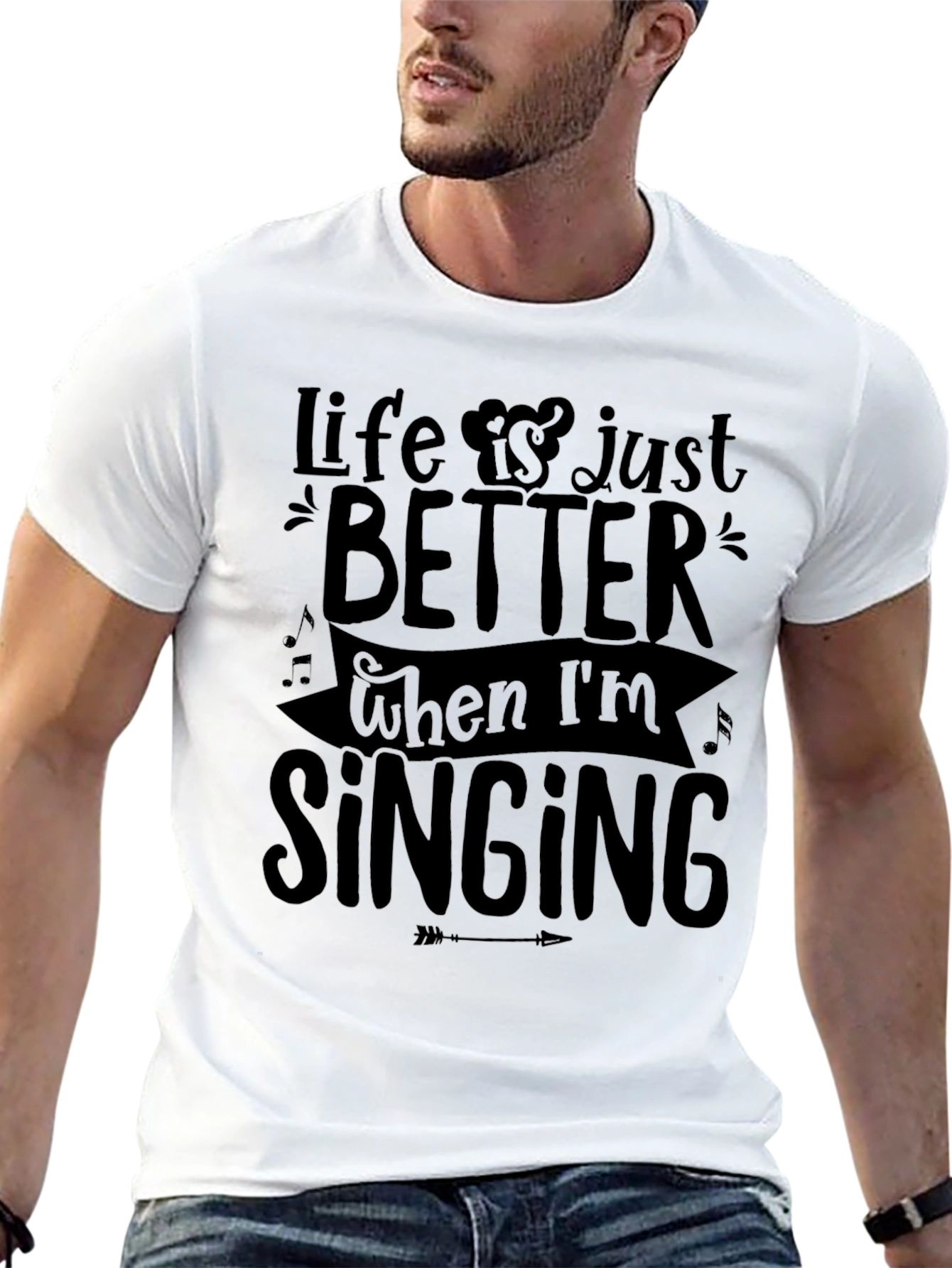 Life is Better Singing Tee