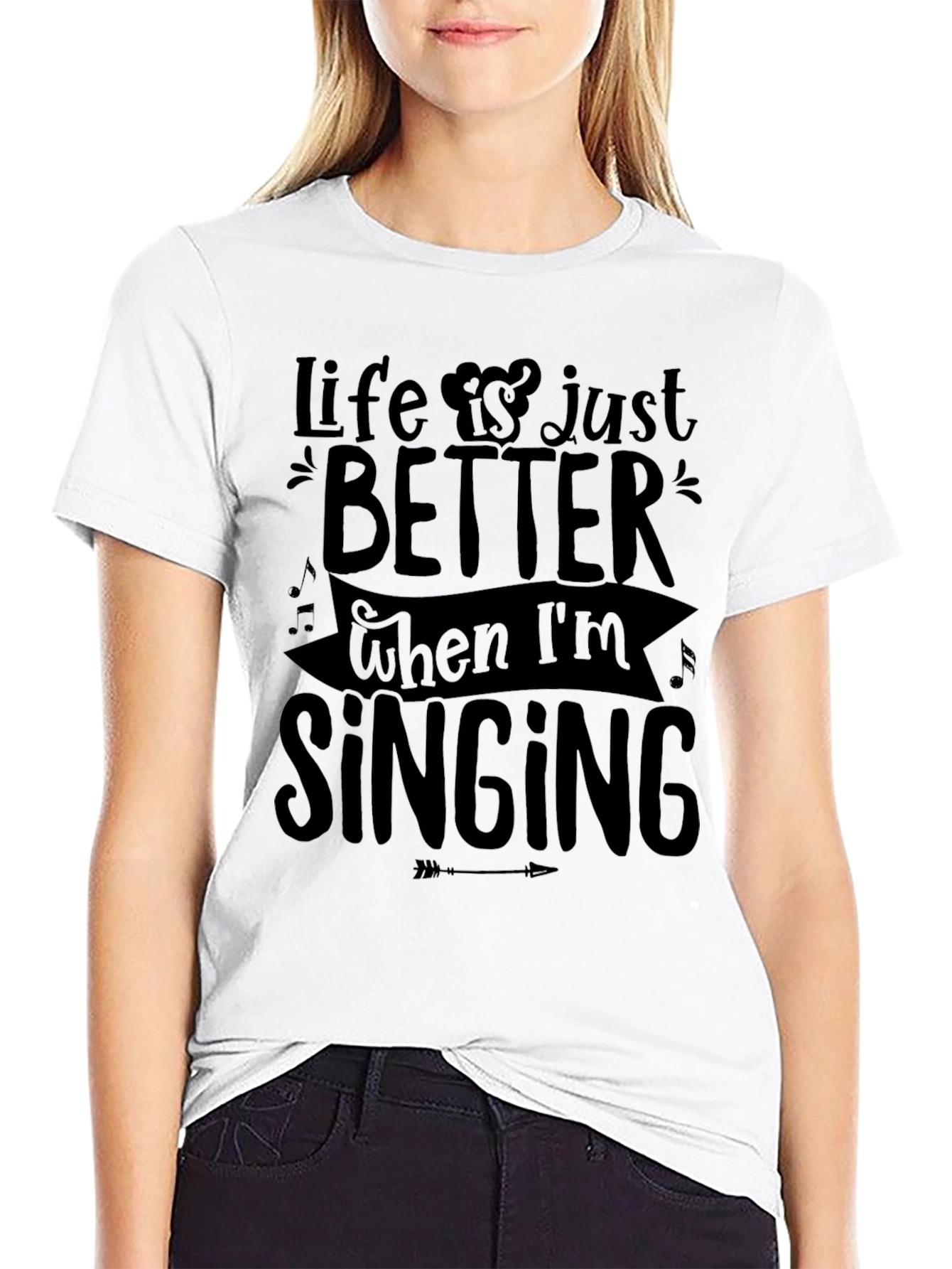 Life is Better Singing Tee