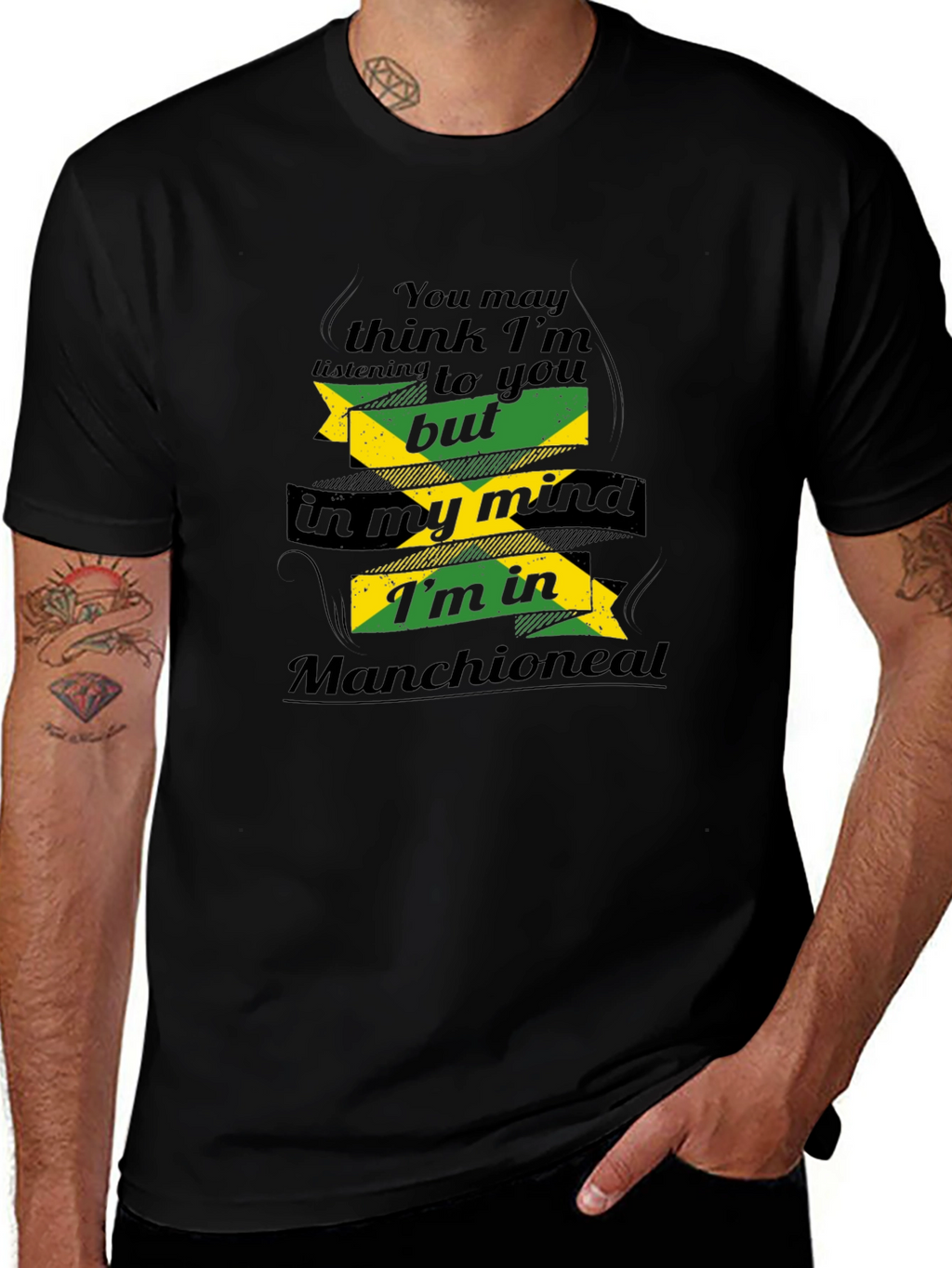 Manchioneal Mind T-Shirt - Jamaican Pride Tee