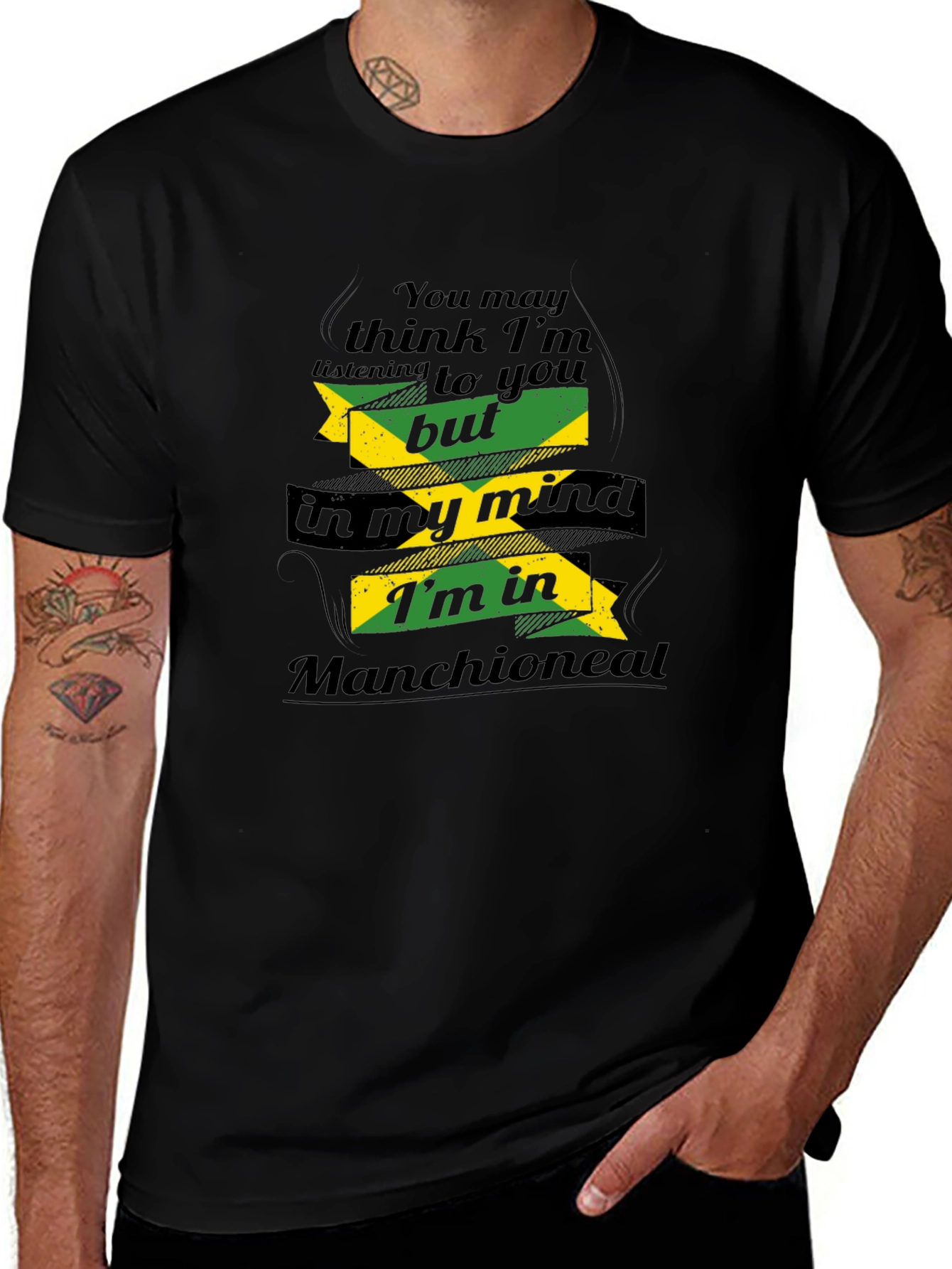 Manchioneal Mind T-Shirt - Jamaican Pride Tee