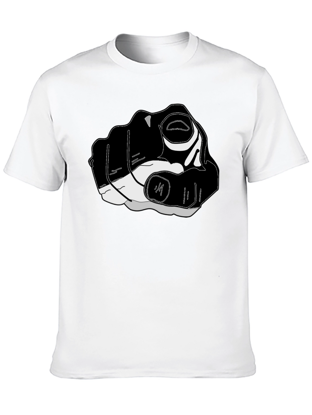 Pointing Finger Graphic Tee - Black
