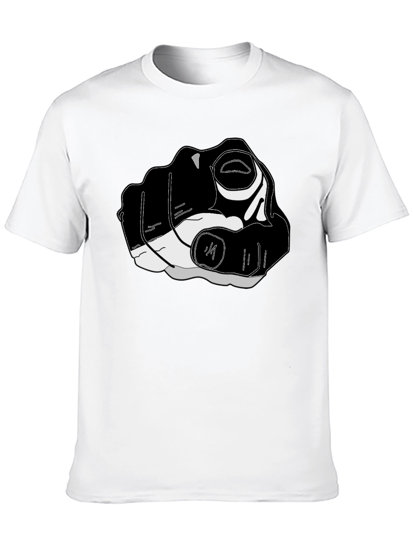 Pointing Finger Graphic Tee - Black