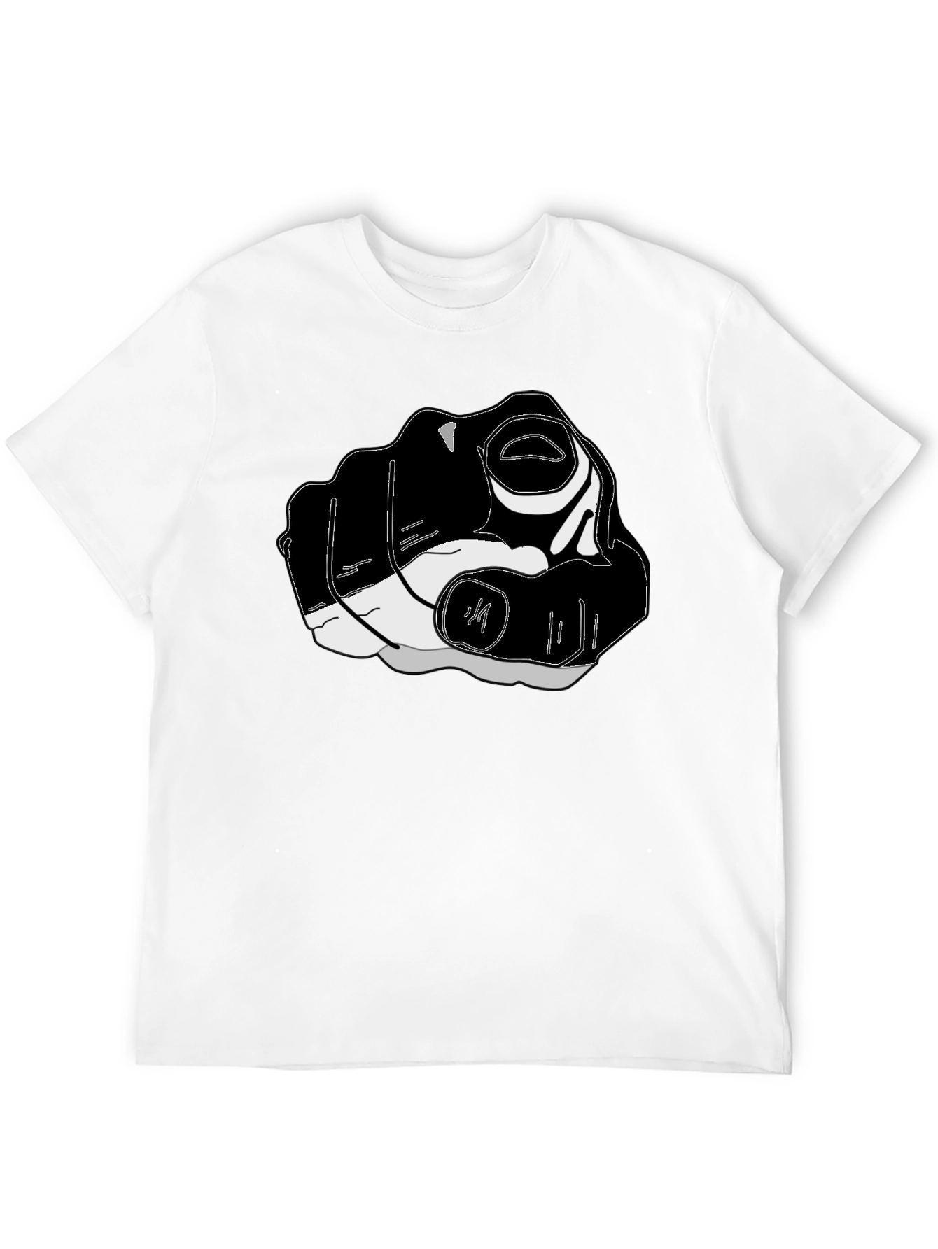 Pointing Finger Graphic Tee - Black