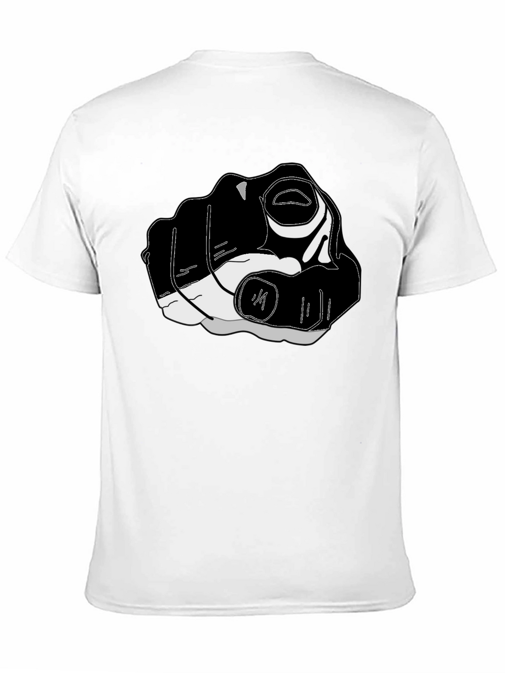 Pointing Finger Graphic Tee - Black