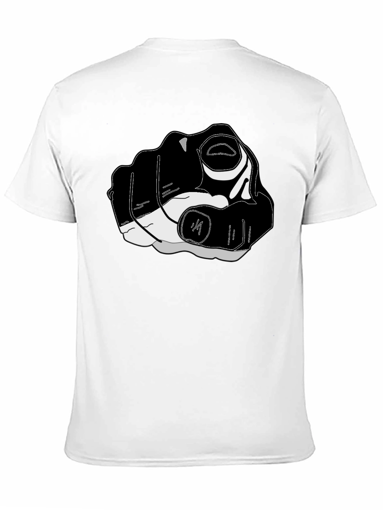 Pointing Finger Graphic Tee - Black