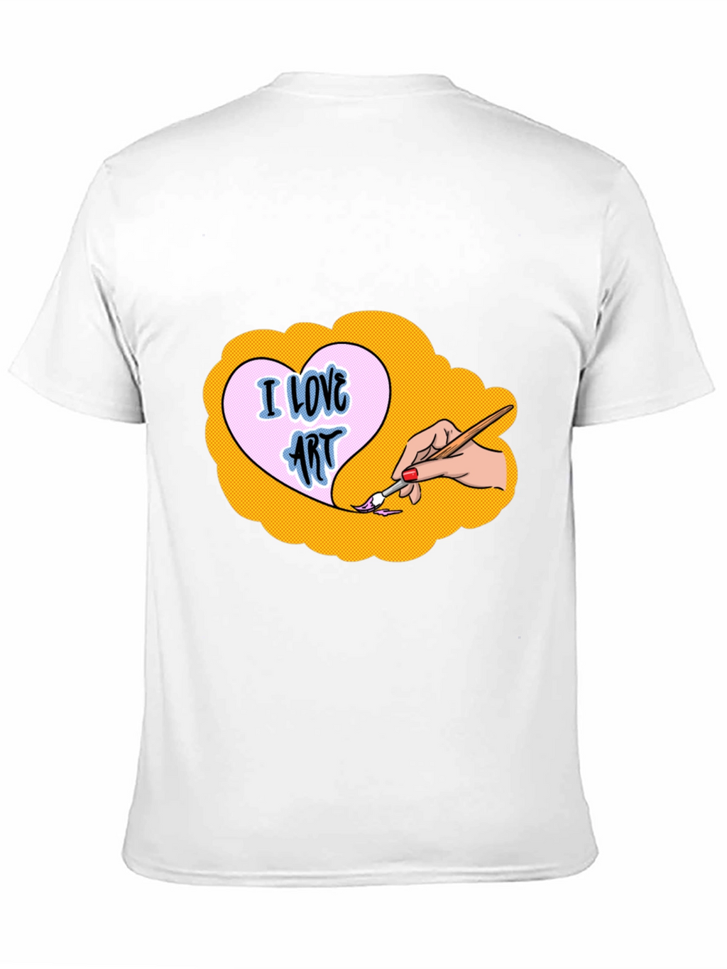 I Love Art Graphic Tee - Black
