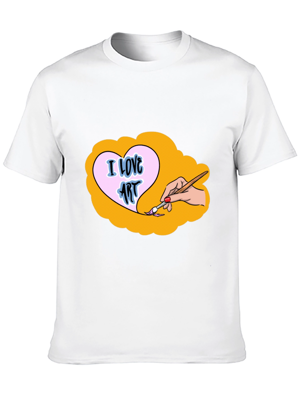 I Love Art Graphic Tee - Black