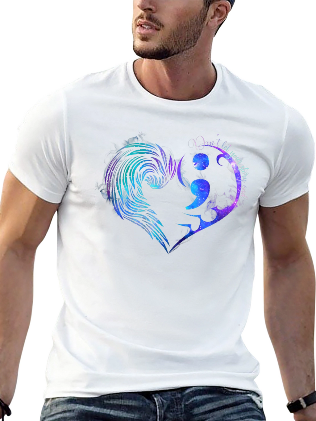 Semicolon Heart Graphic Tee - Hope & Support