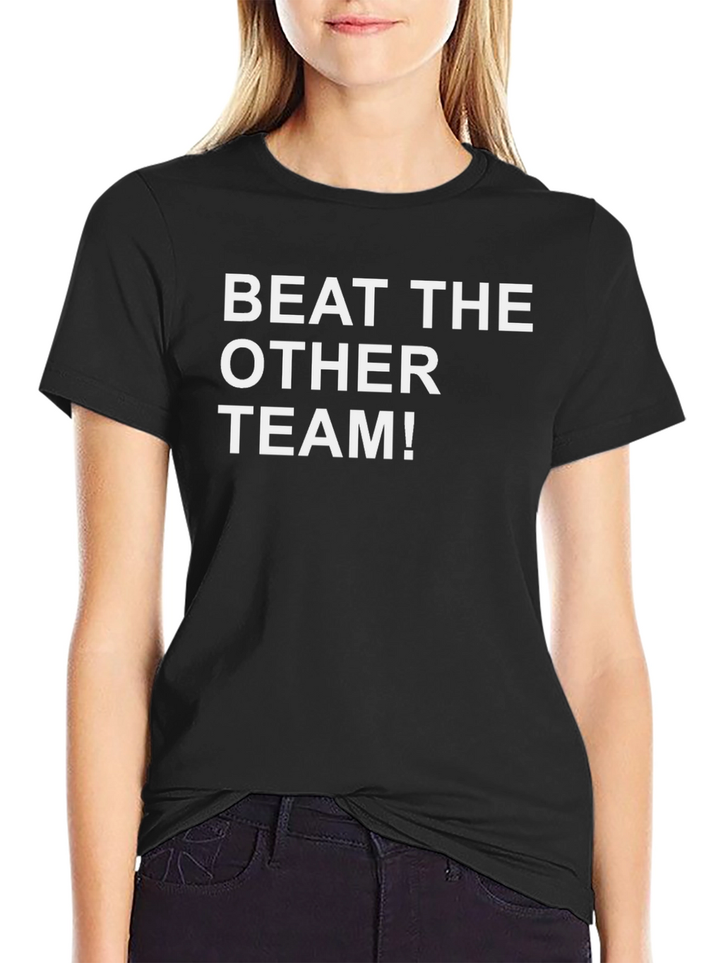 Beat The Other Team! Black Graphic Tee
