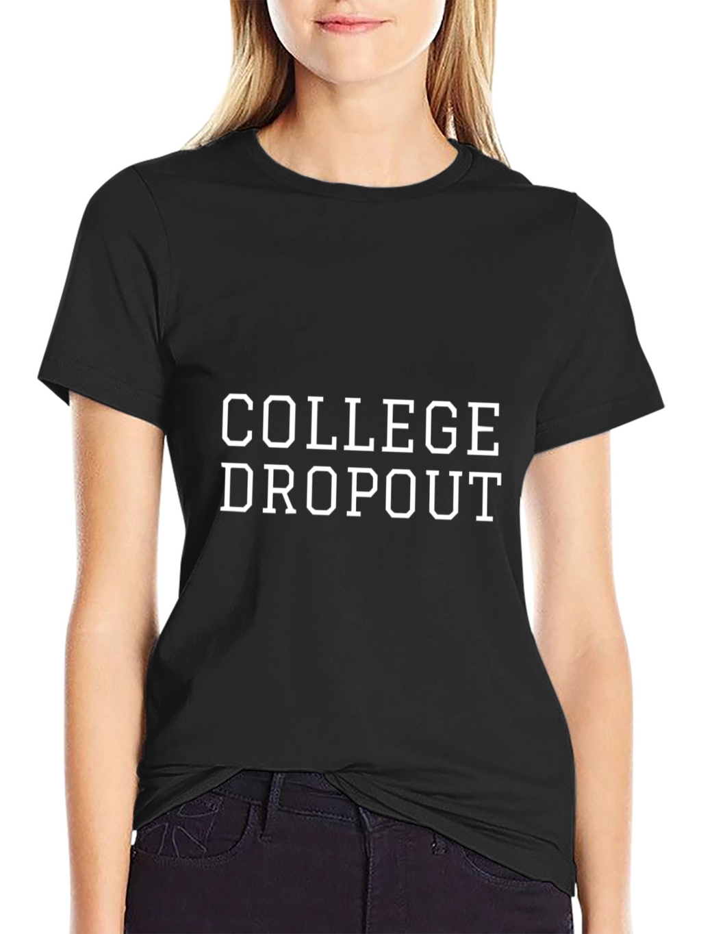 College Dropout Graphic Tee - Bold Statement Shirt