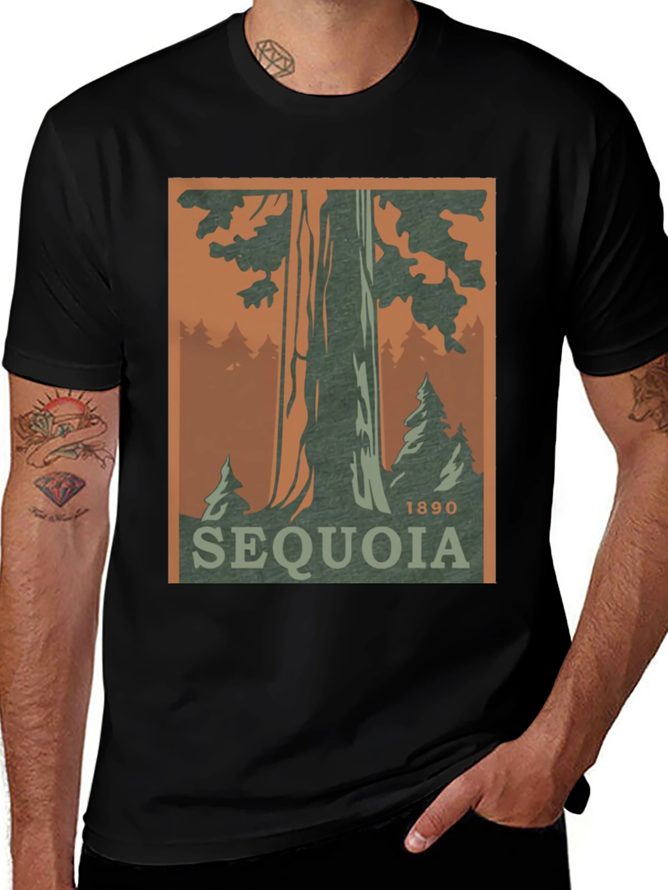 Sequoia National Park T-Shirt 1890 Vintage Style