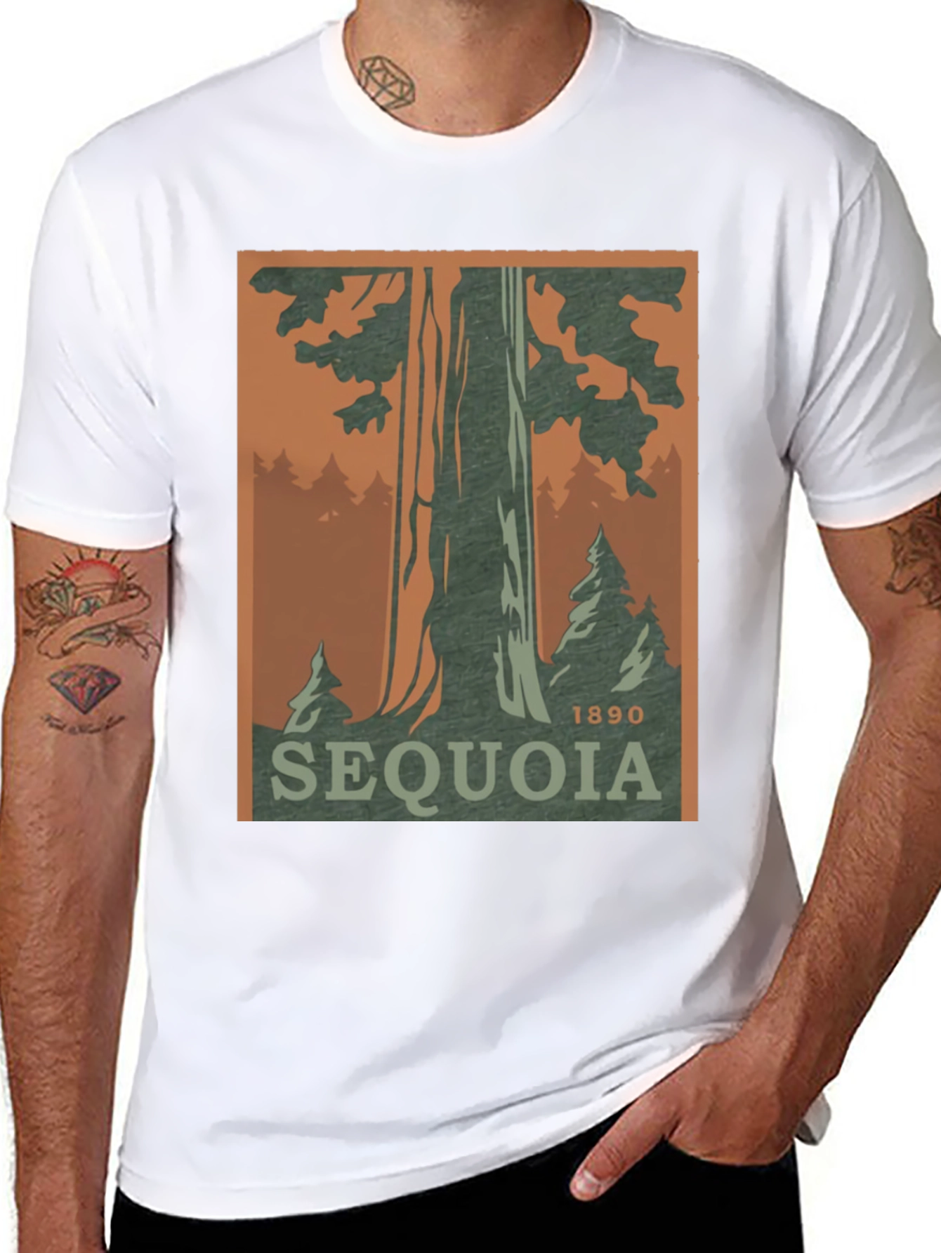 Sequoia National Park T-Shirt 1890 Vintage Style