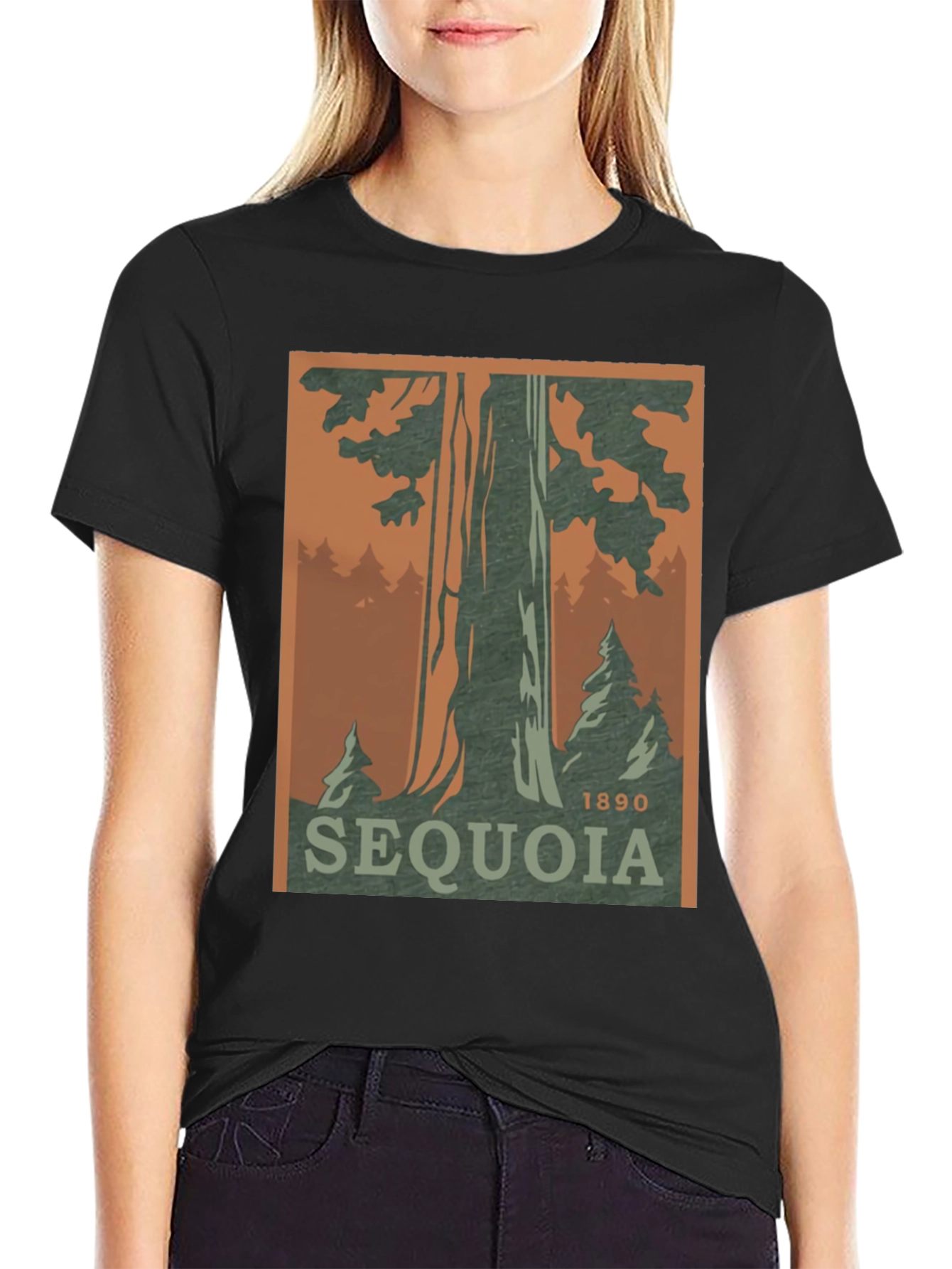 Sequoia National Park T-Shirt 1890 Vintage Style