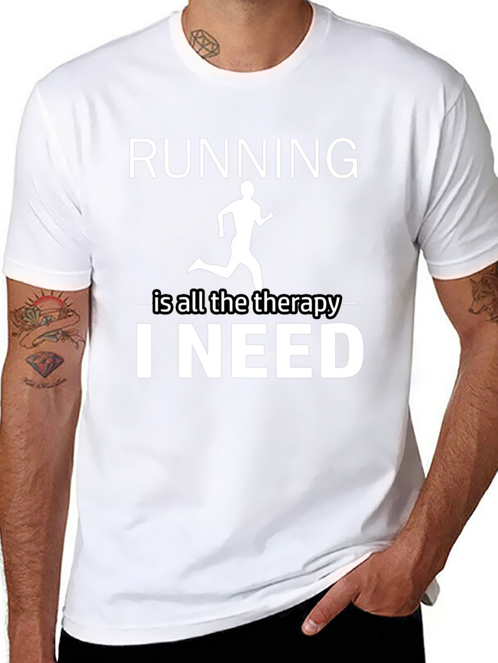 Running is Therapy T-Shirt - Unisex Athletic Apparel
