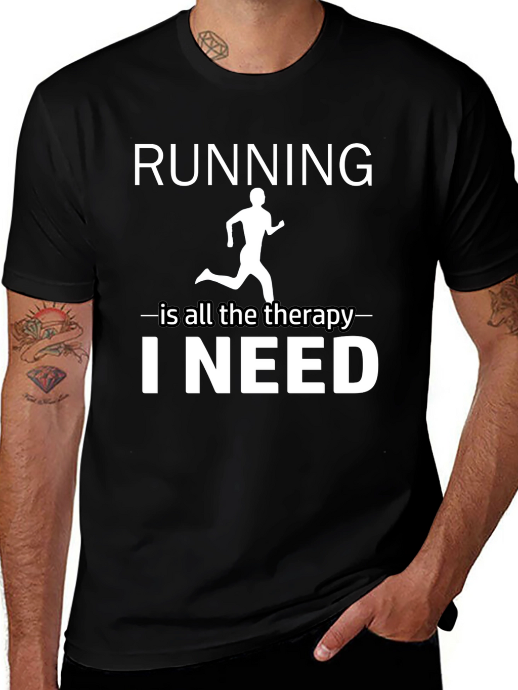 Running is Therapy T-Shirt - Unisex Athletic Apparel