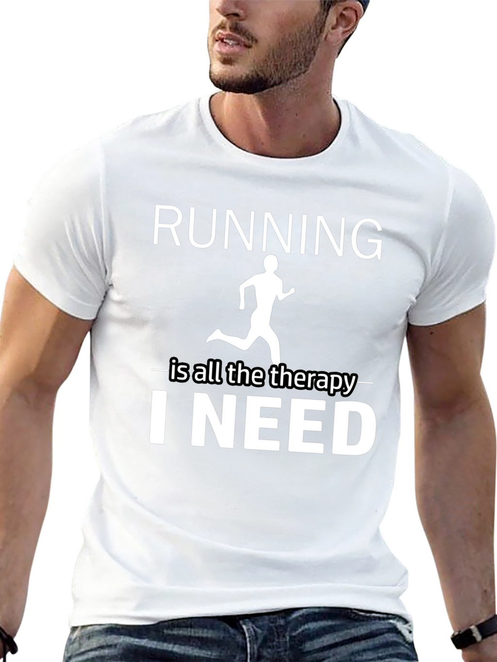 Running is Therapy T-Shirt - Unisex Athletic Apparel