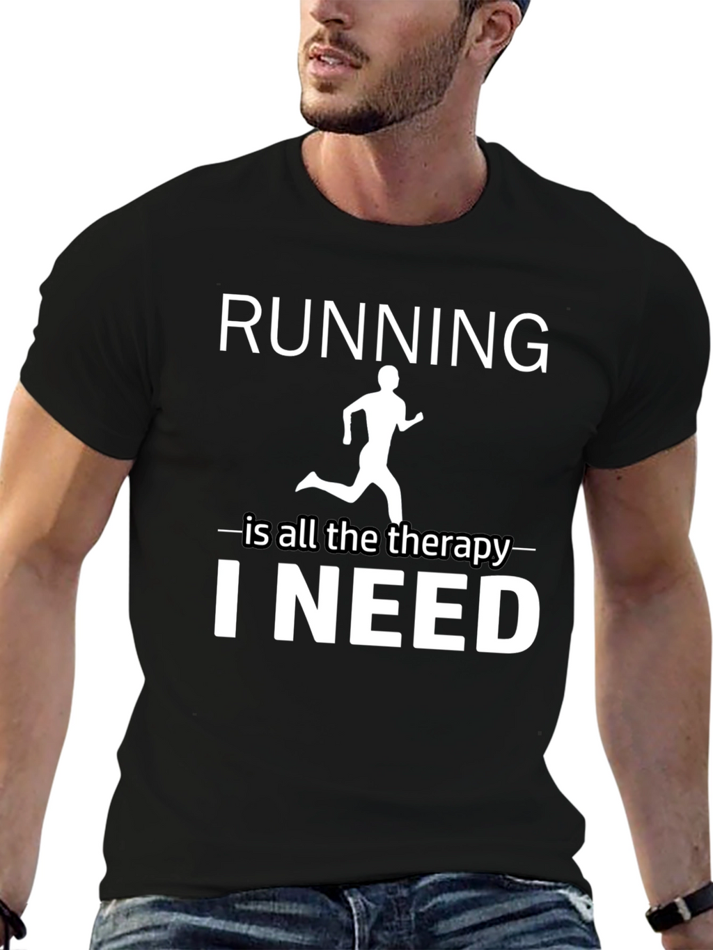Running is Therapy T-Shirt - Unisex Athletic Apparel