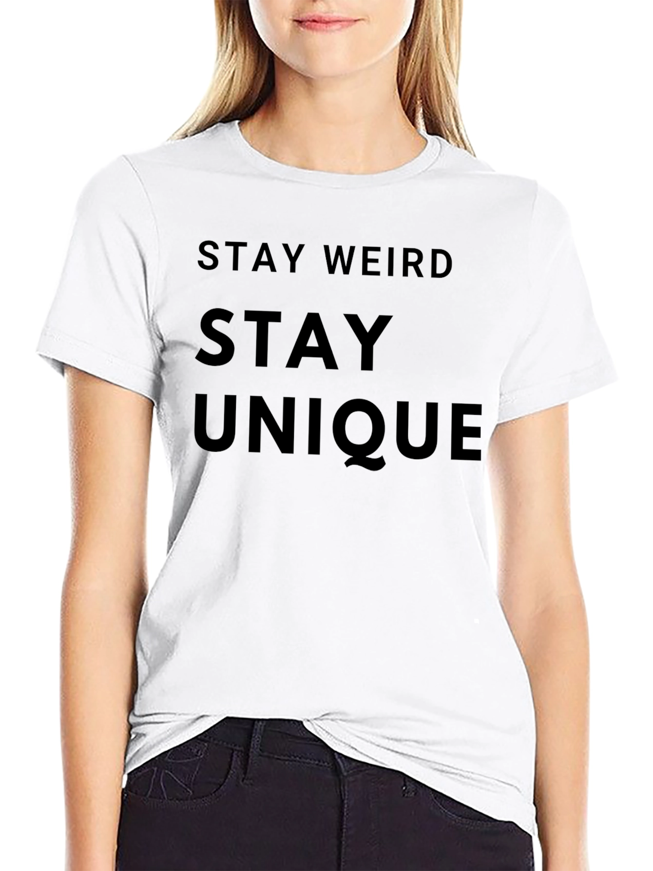 Stay Weird Stay Unique Graphic Tee