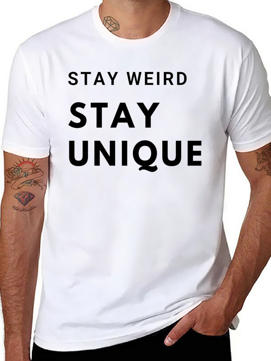 Stay Weird Stay Unique Graphic Tee
