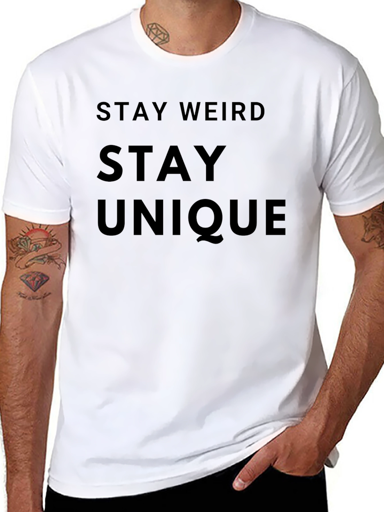Stay Weird Stay Unique Graphic Tee