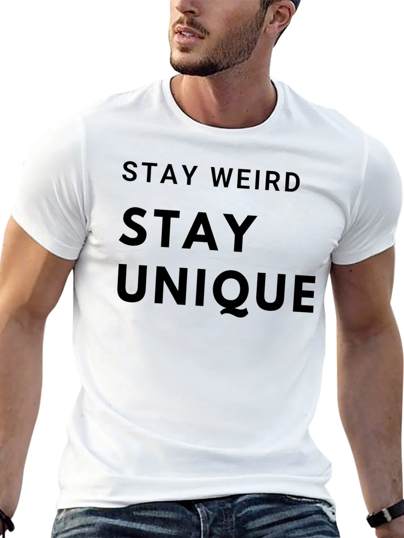 Stay Weird Stay Unique Graphic Tee