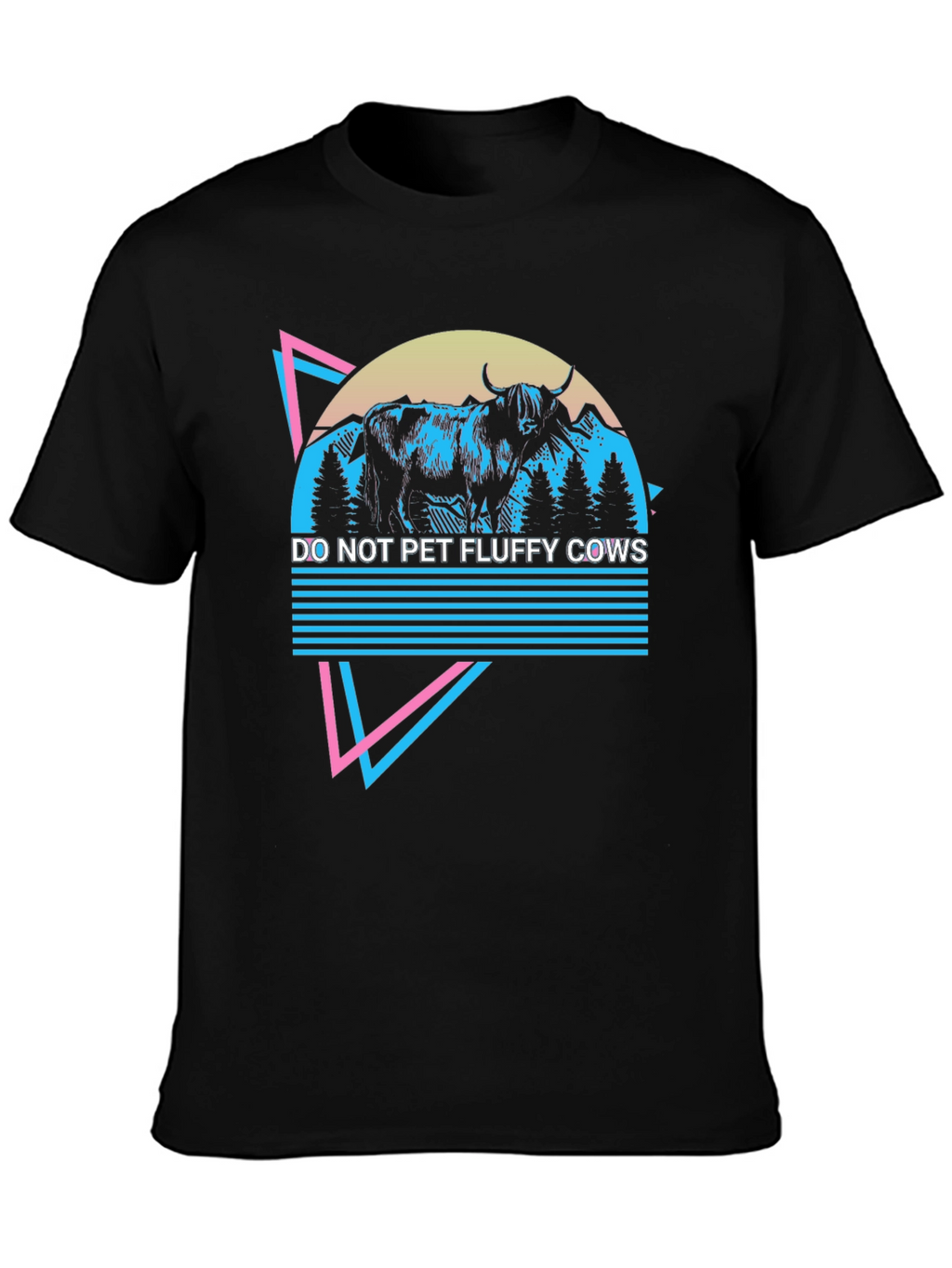 Do Not Pet Fluffy Cows Graphic Tee