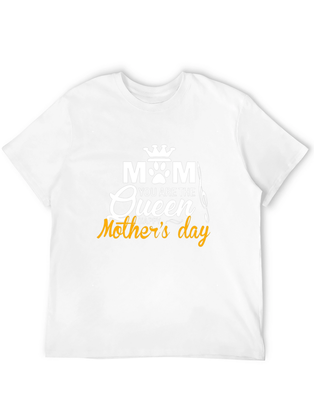 Mom Queen Happy Mothers Day Black Tee