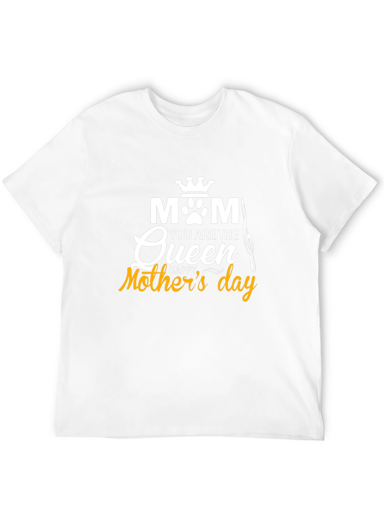 Mom Queen Happy Mothers Day Black Tee