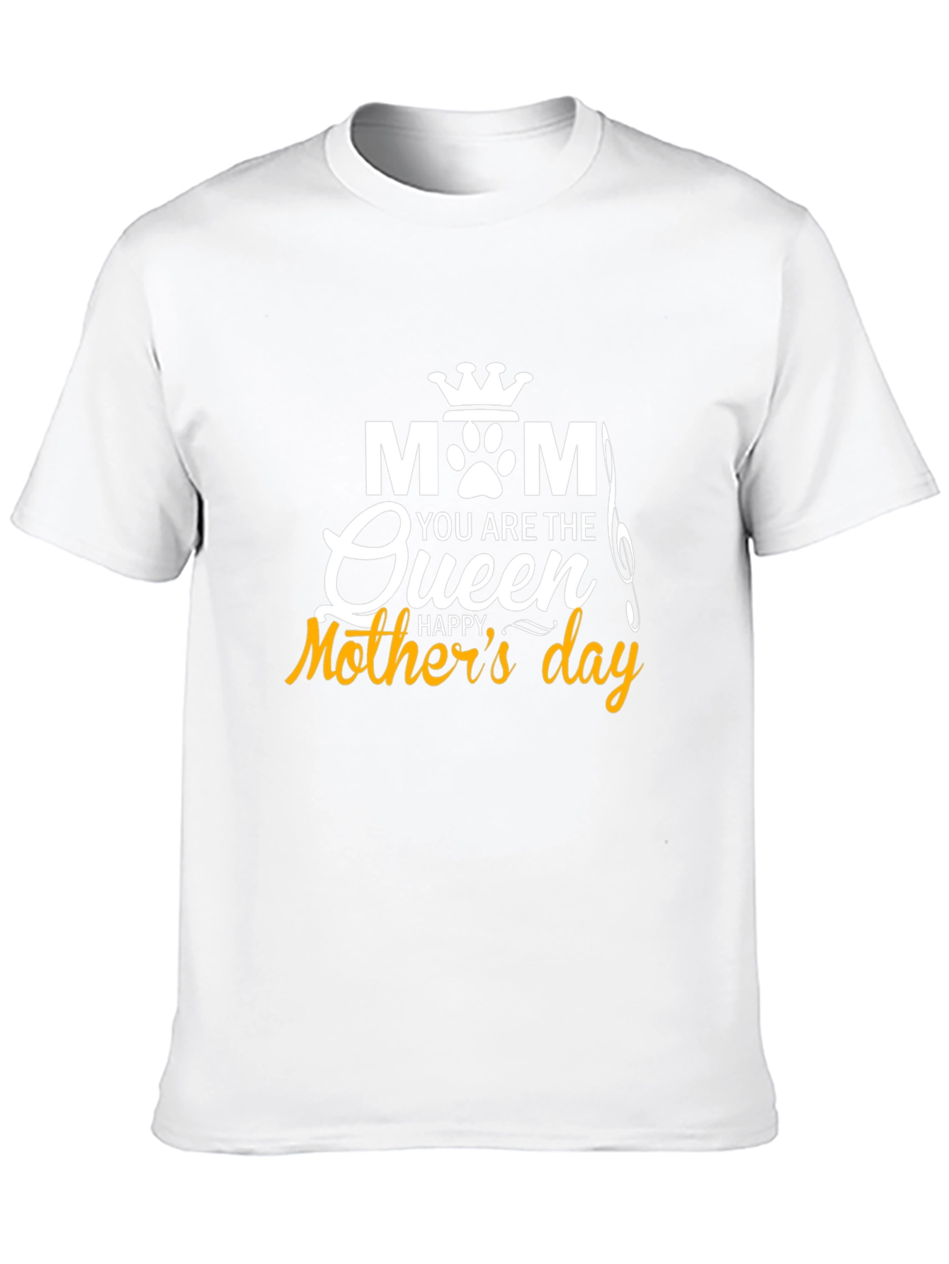 Mom Queen Happy Mothers Day Black Tee