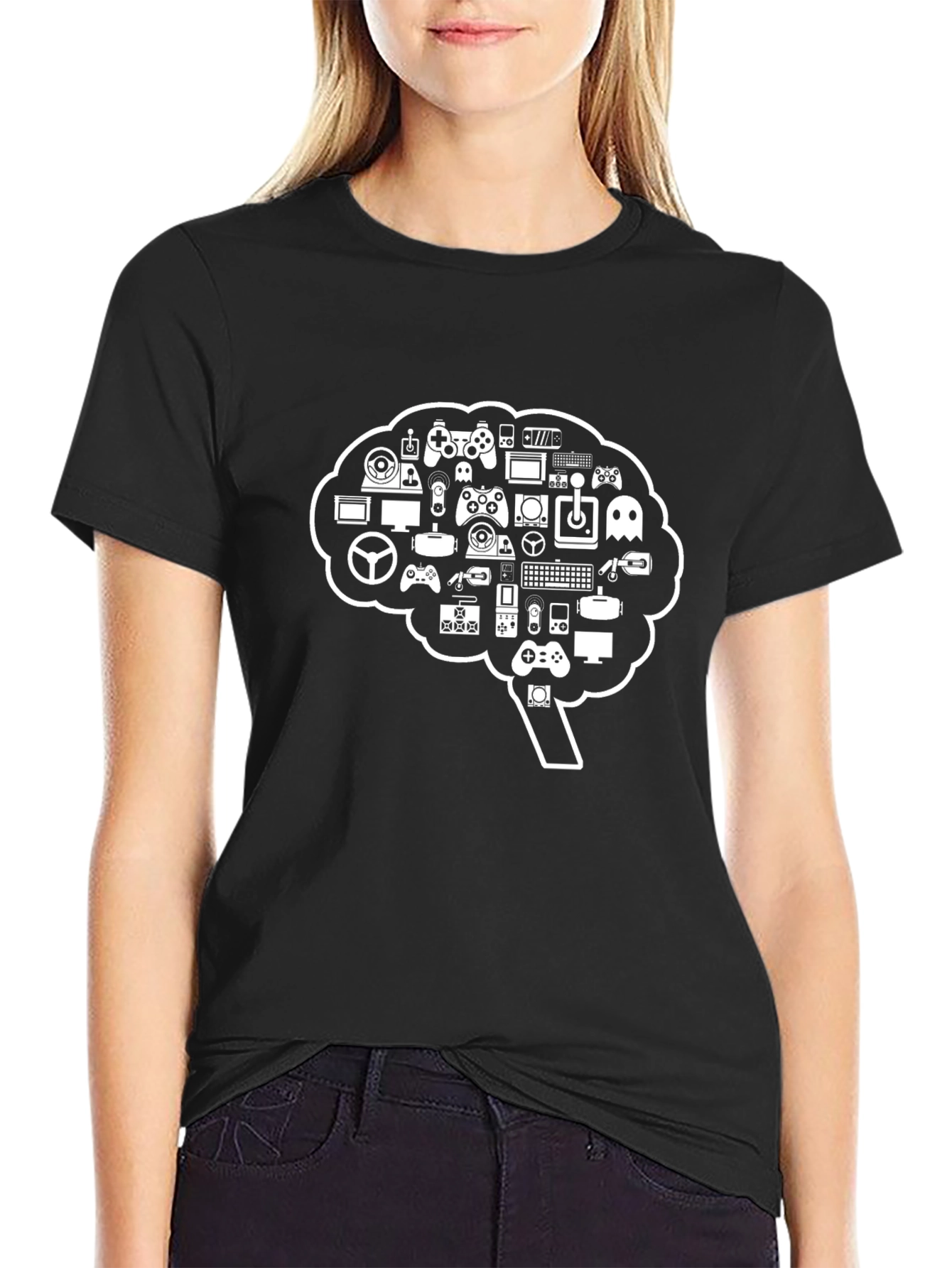 Gaming Brain T-Shirt - Gamer Mind Tee