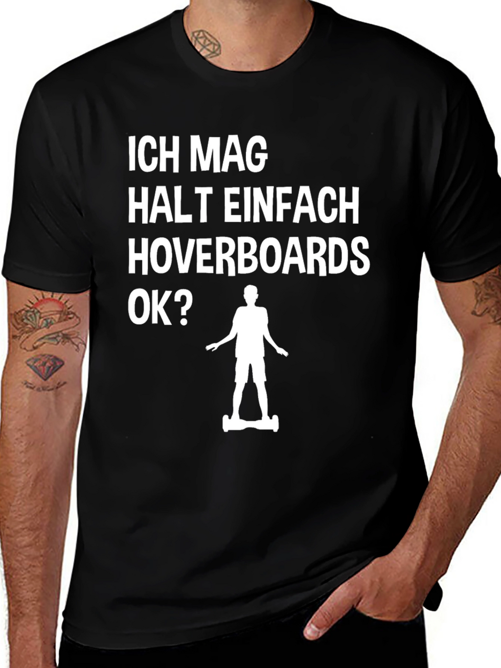 Ich Mag Hoverboards T-Shirt | Funny German Hoverboard Tee