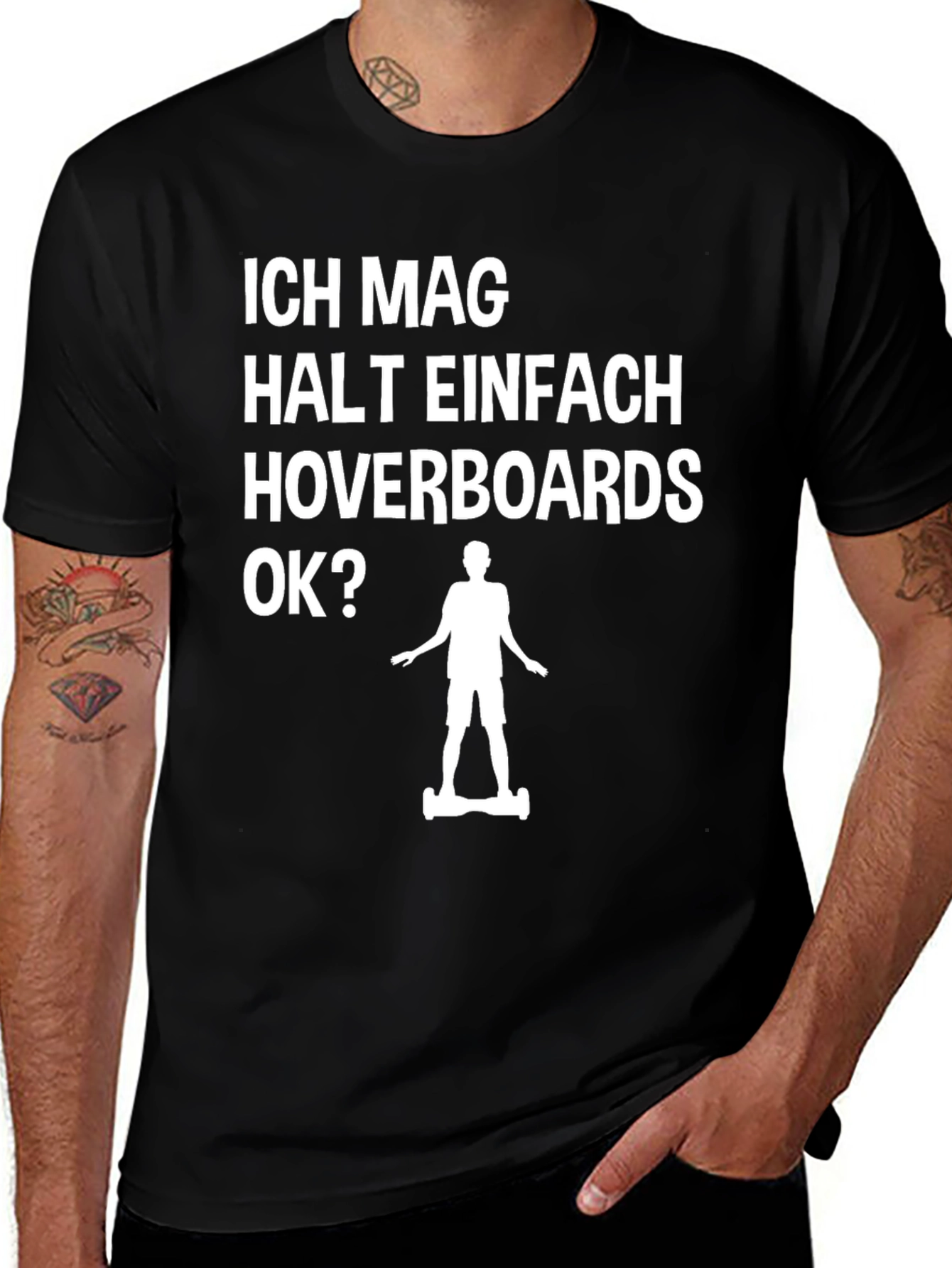 Ich Mag Hoverboards T-Shirt | Funny German Hoverboard Tee