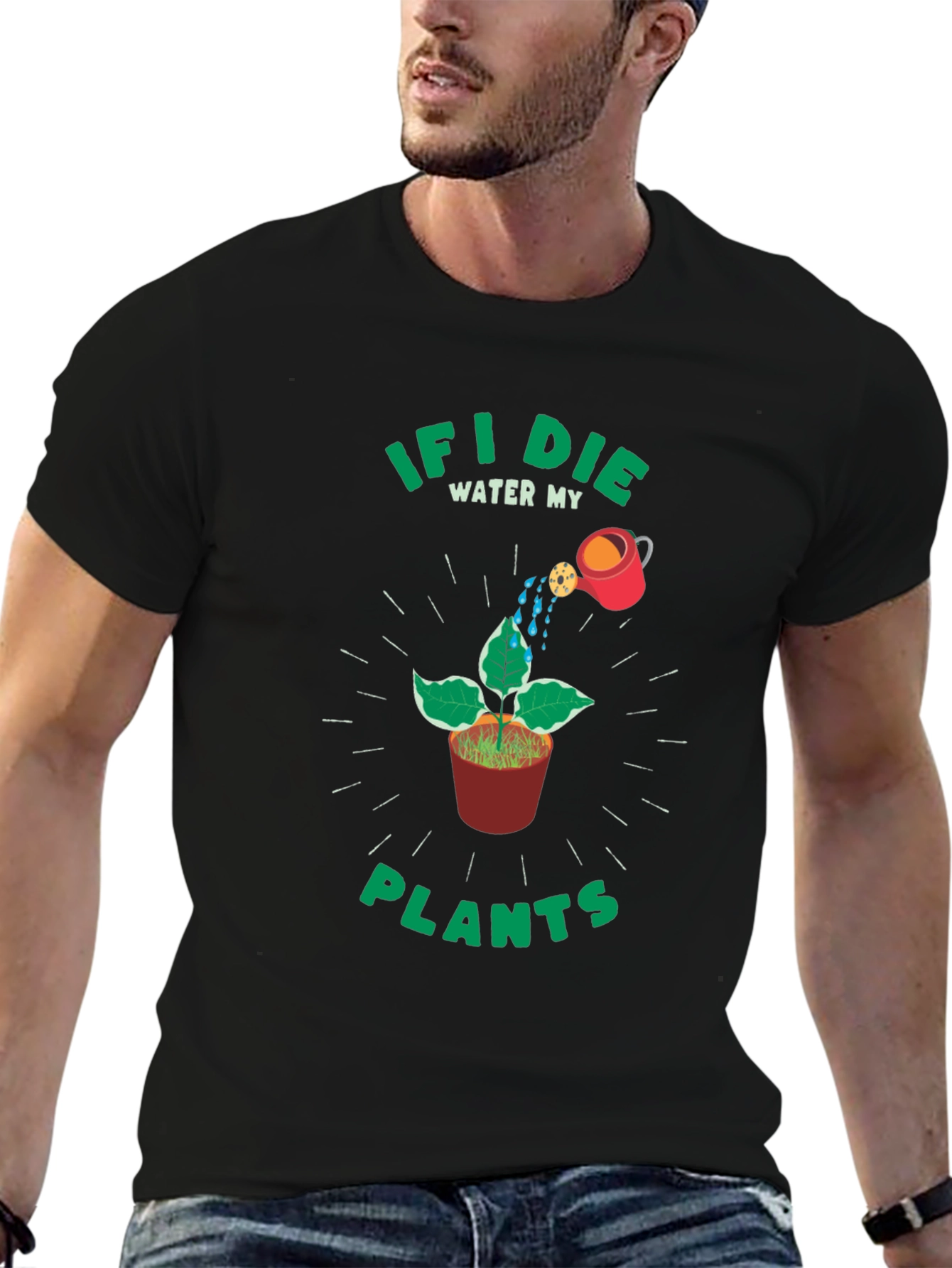 If I Die Water My Plants Graphic Tee
