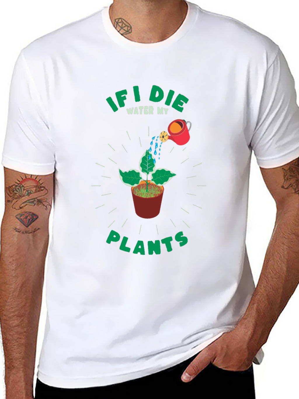 If I Die Water My Plants Graphic Tee