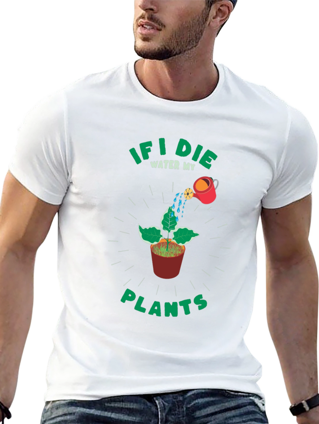 If I Die Water My Plants Graphic Tee