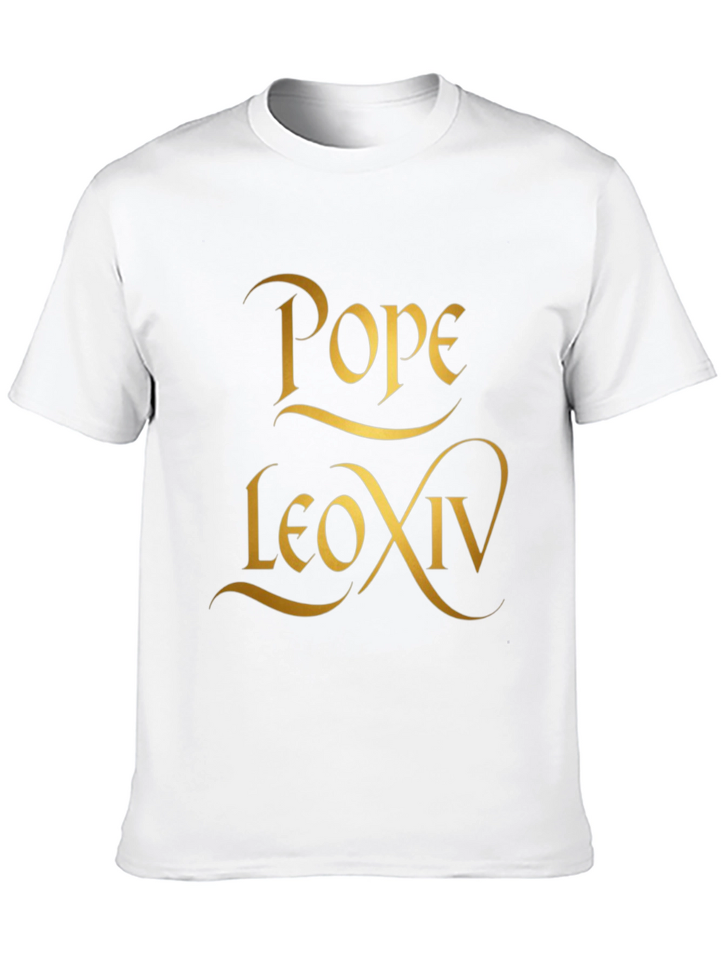 Pope Leo XIV T-Shirt - Gold Design