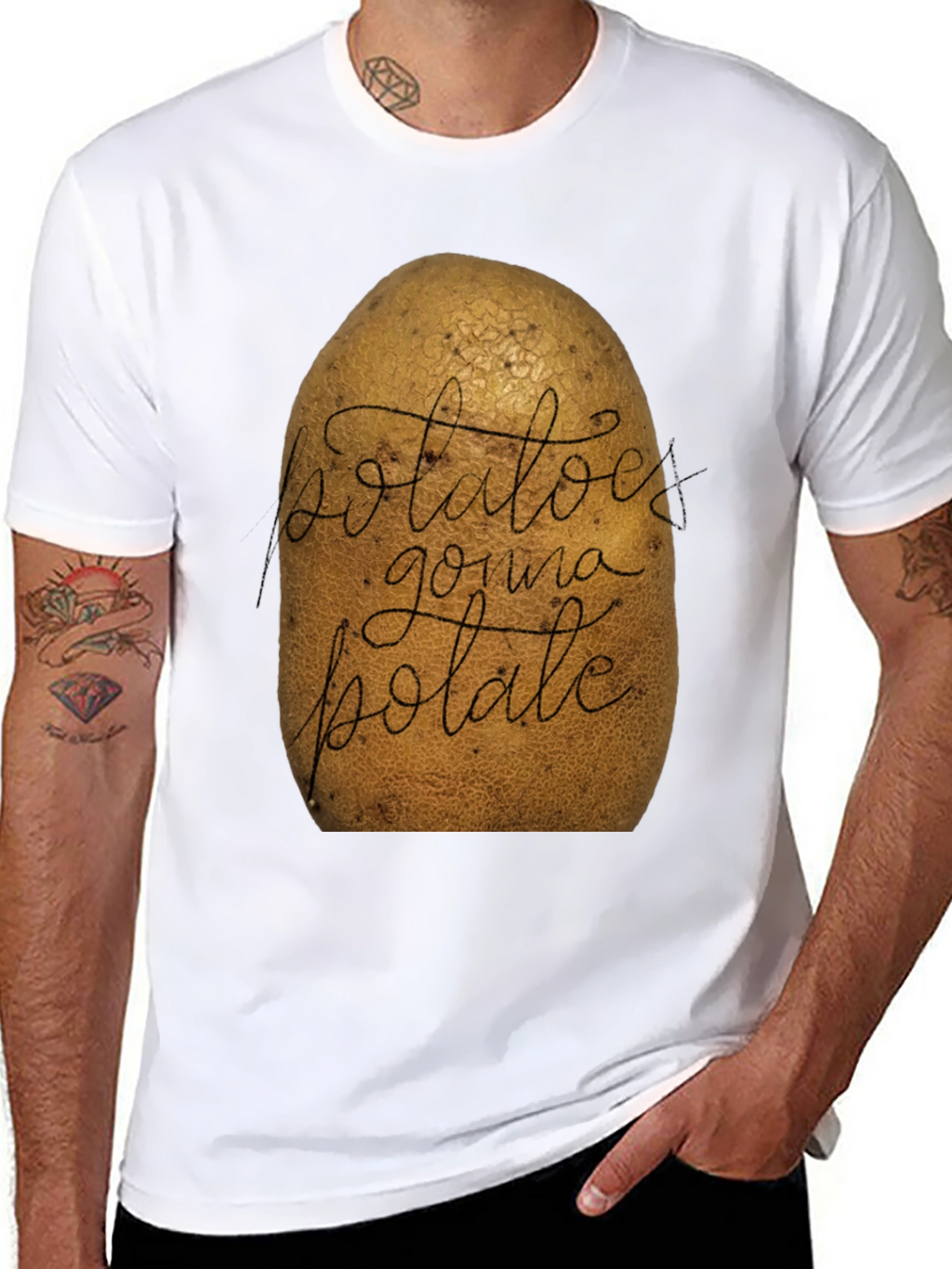 Funny Potato Graphic T-Shirt - Potatoes Gonna Potate Tee