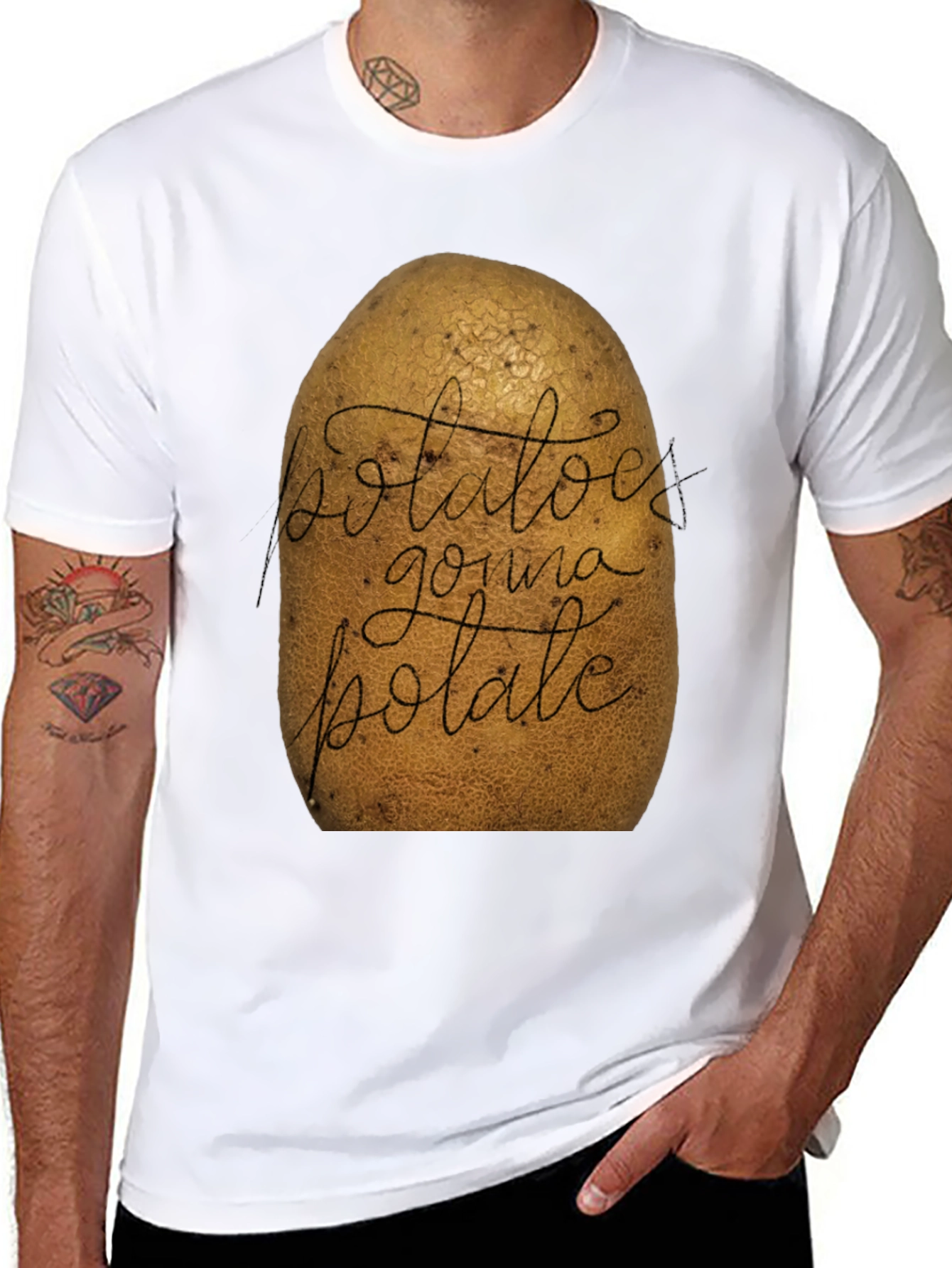 Funny Potato Graphic T-Shirt - Potatoes Gonna Potate Tee