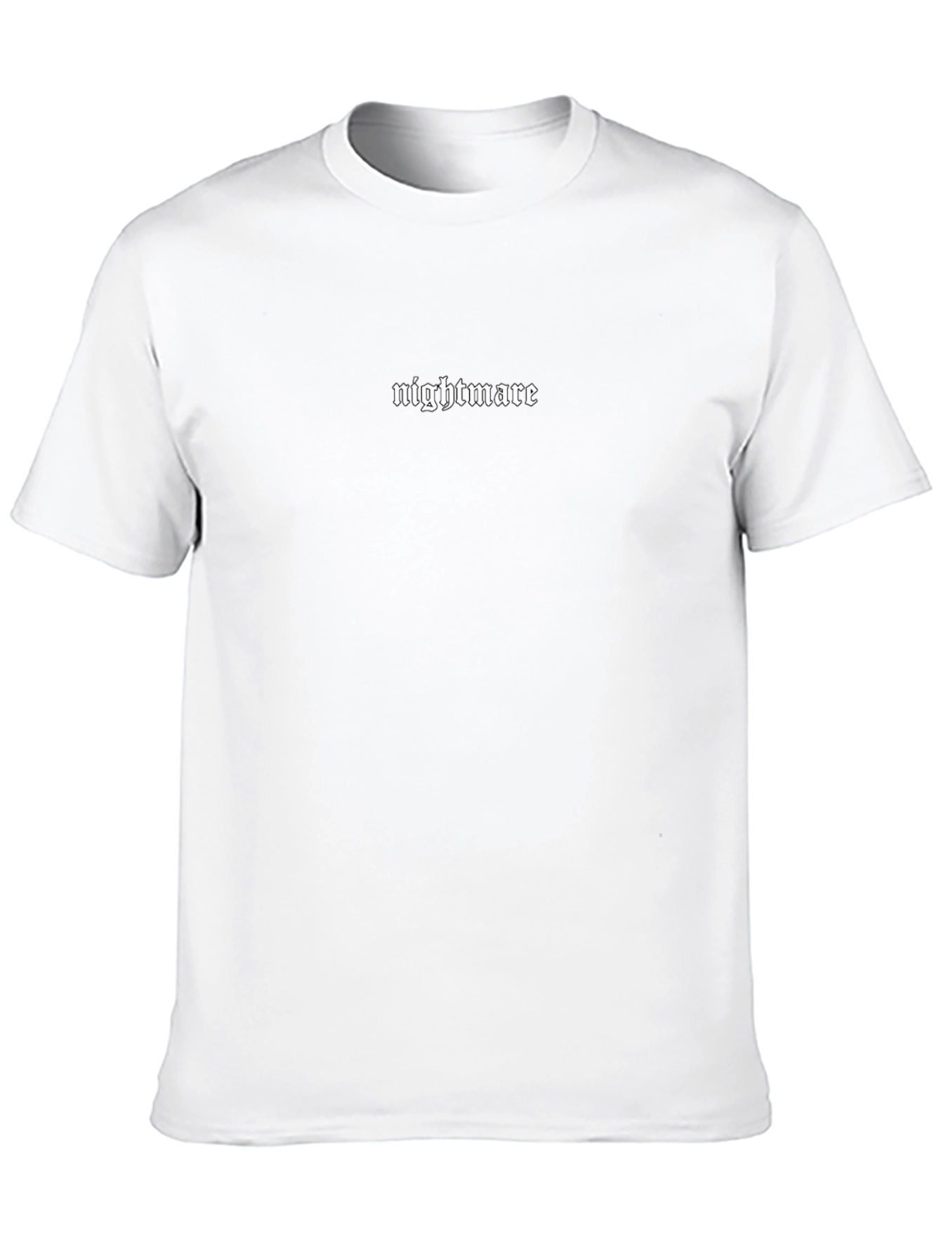 Nightmare Text Black T-Shirt