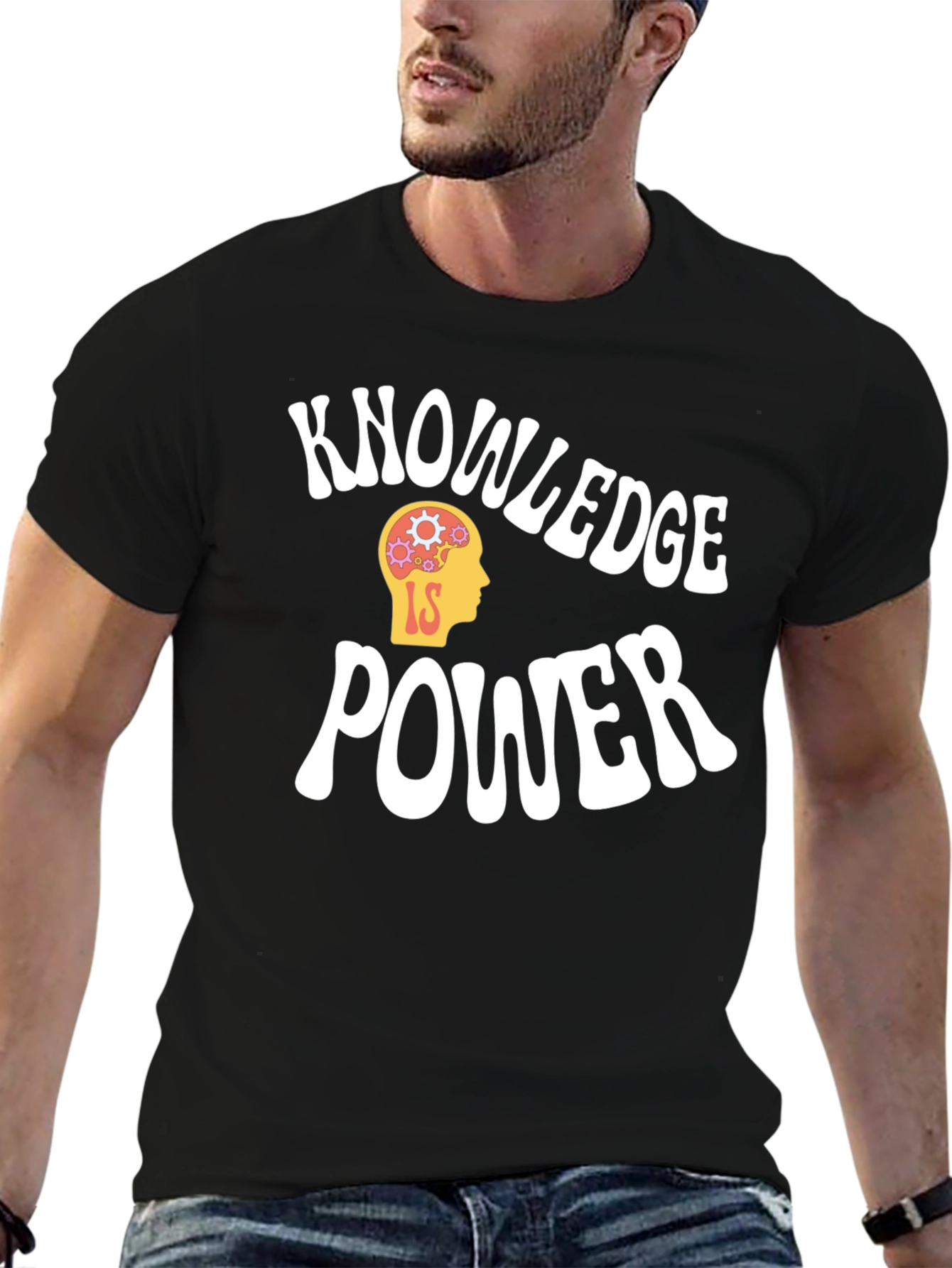 Knowledge is Power Graphic Tee - Black