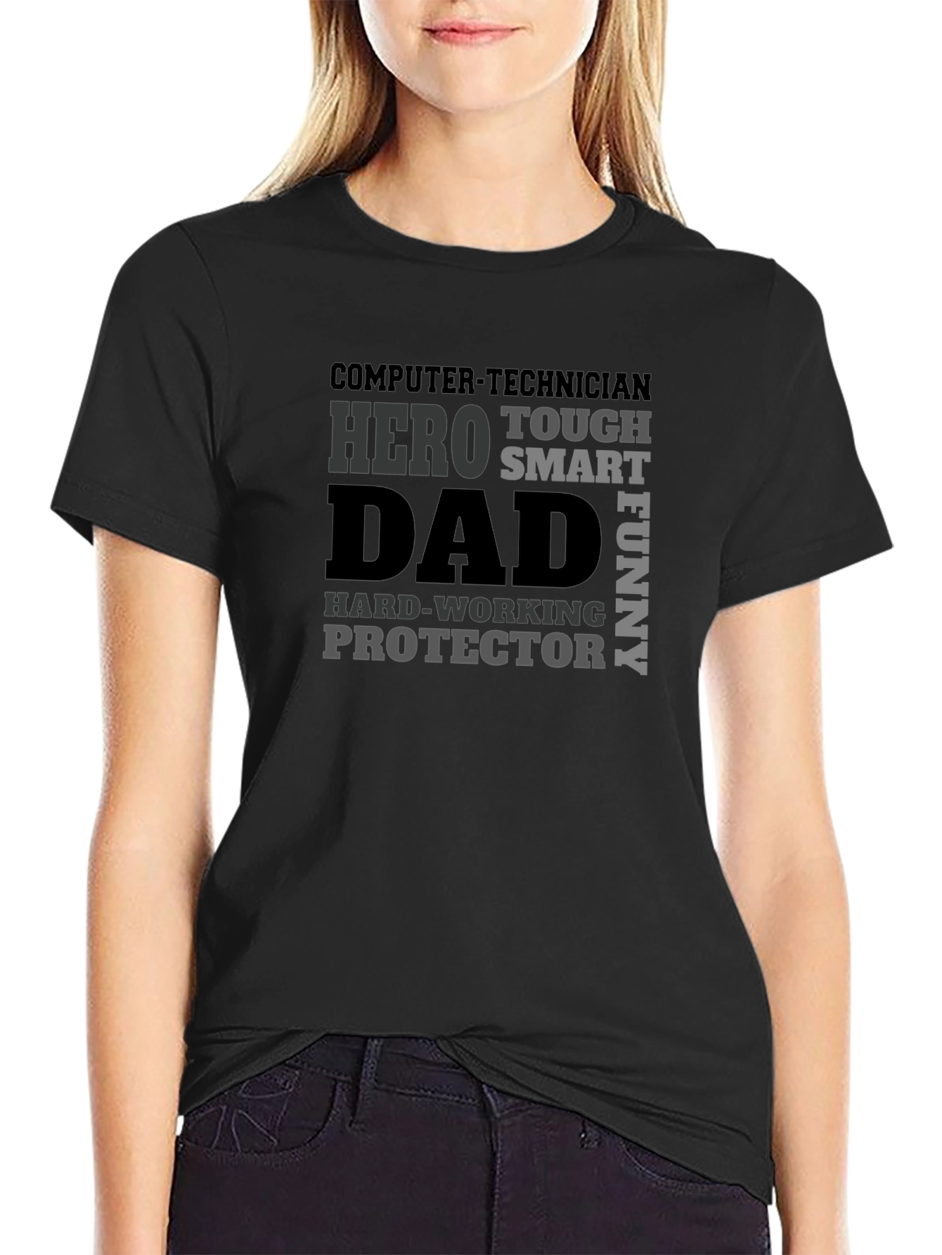 Hero Dad Graphic Tee - Computer Technician T-Shirt
