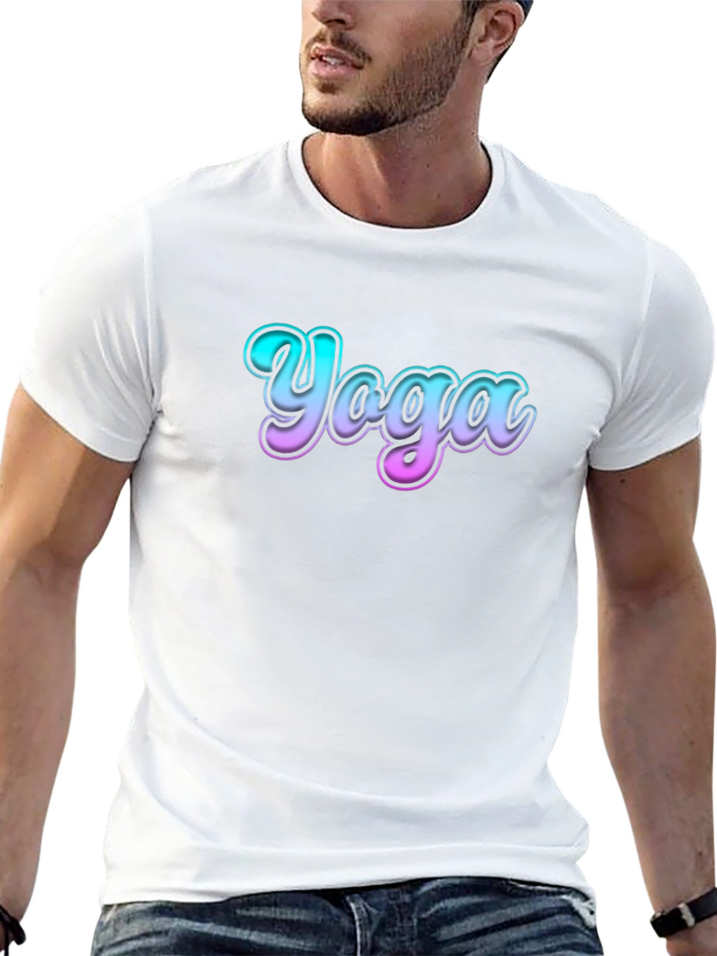 Yoga Graphic Print T-Shirt