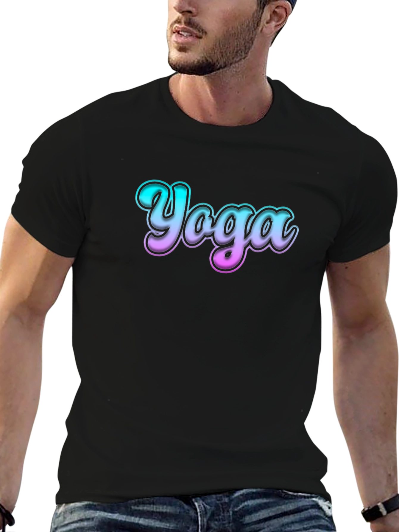 Yoga Graphic Print T-Shirt