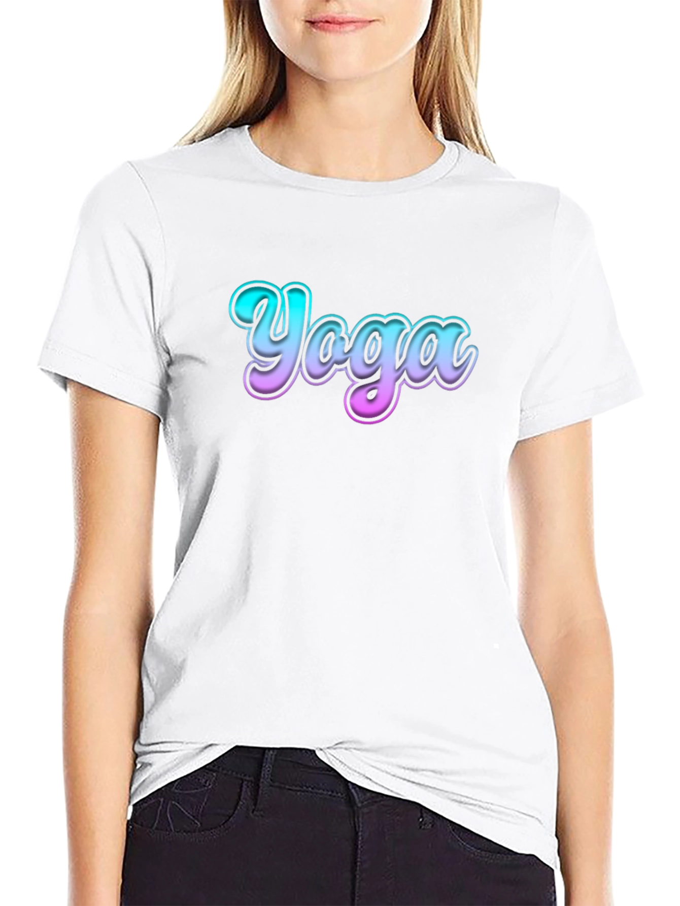 Yoga Graphic Print T-Shirt