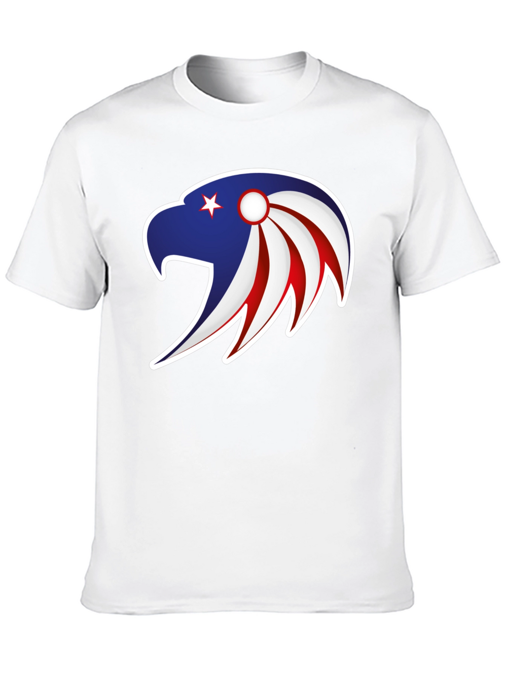 Patriotic Eagle Graphic Tee - Stylish Mens Black T-Shirt