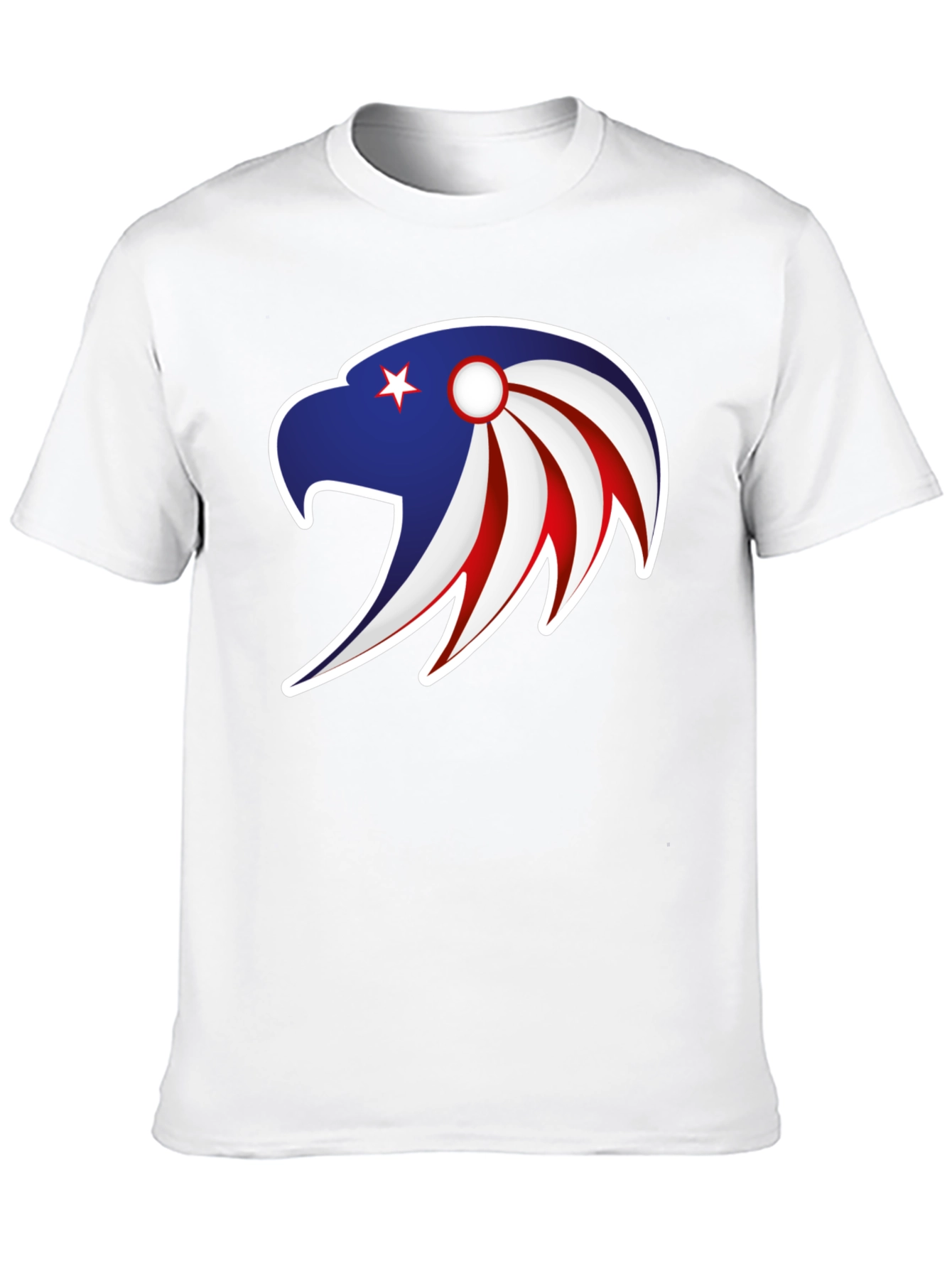 Patriotic Eagle Graphic Tee - Stylish Mens Black T-Shirt