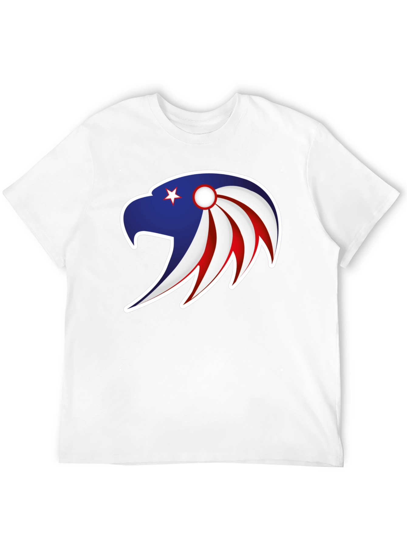 Patriotic Eagle Graphic Tee - Stylish Mens Black T-Shirt