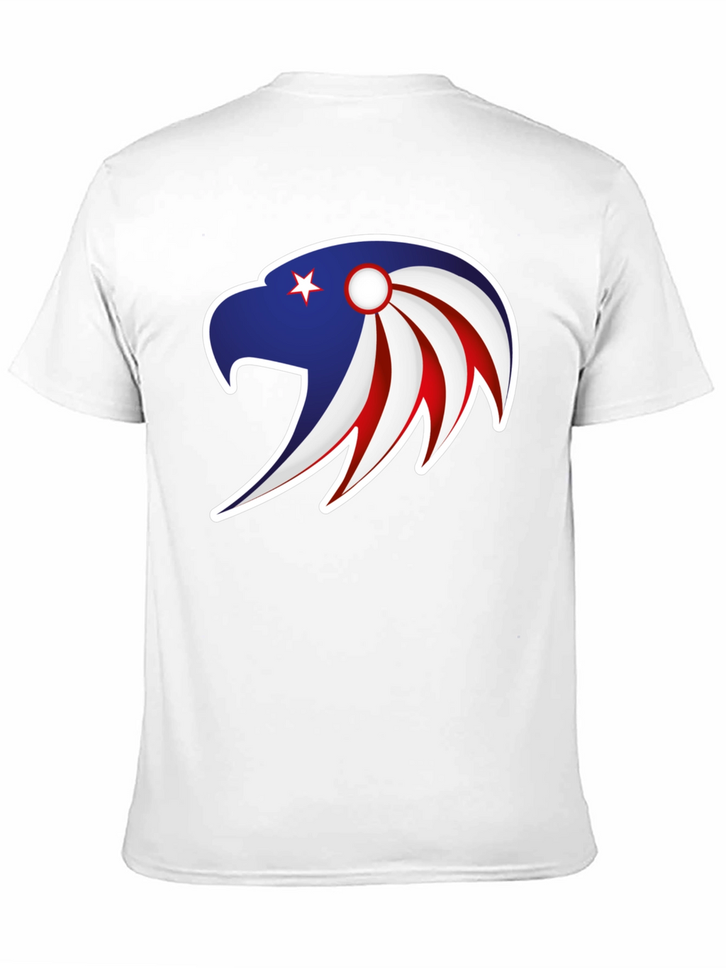 Patriotic Eagle Graphic Tee - Stylish Mens Black T-Shirt