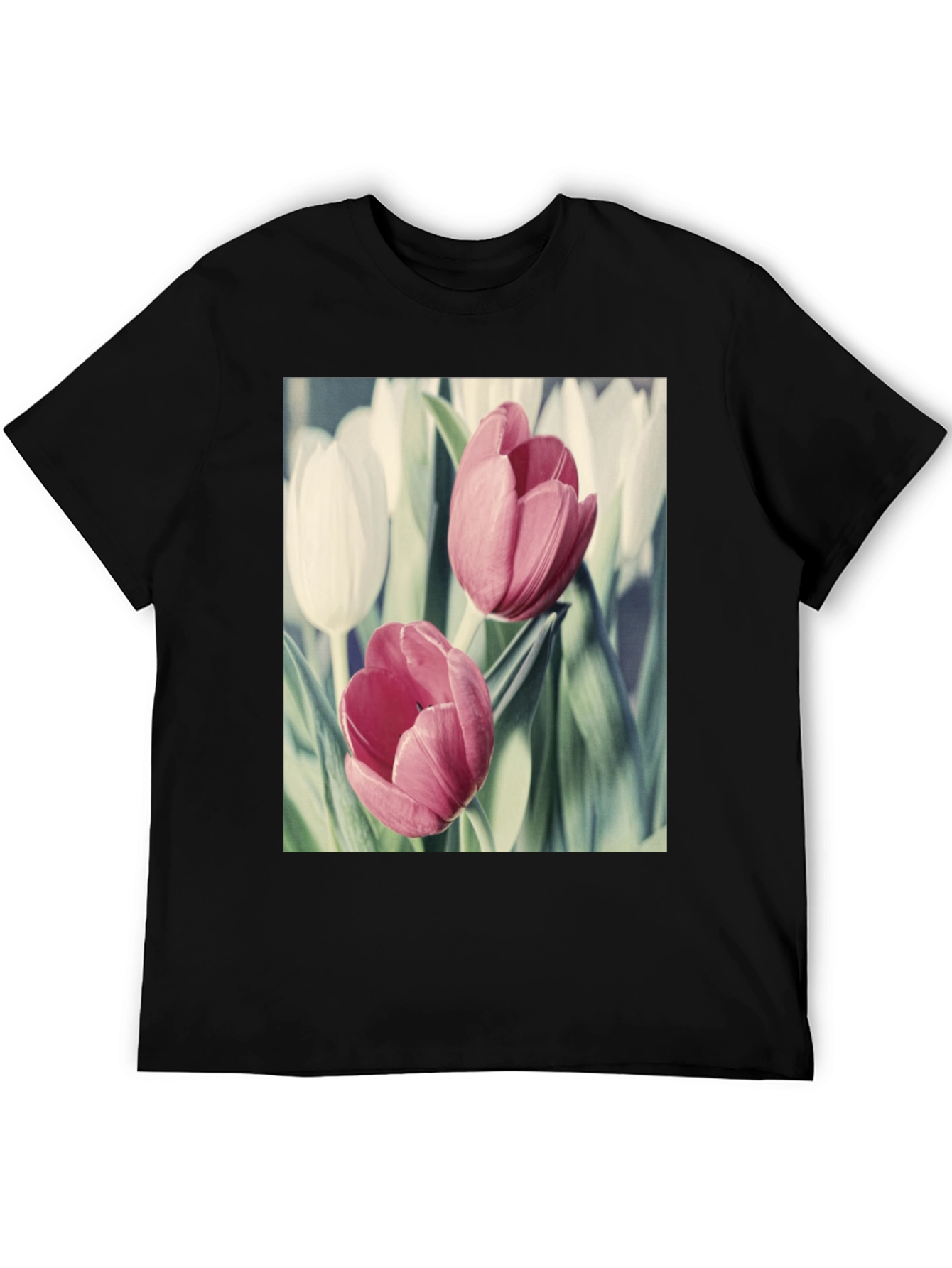 Floral Tulip T-Shirt - Stylish & Comfortable Cotton Tee