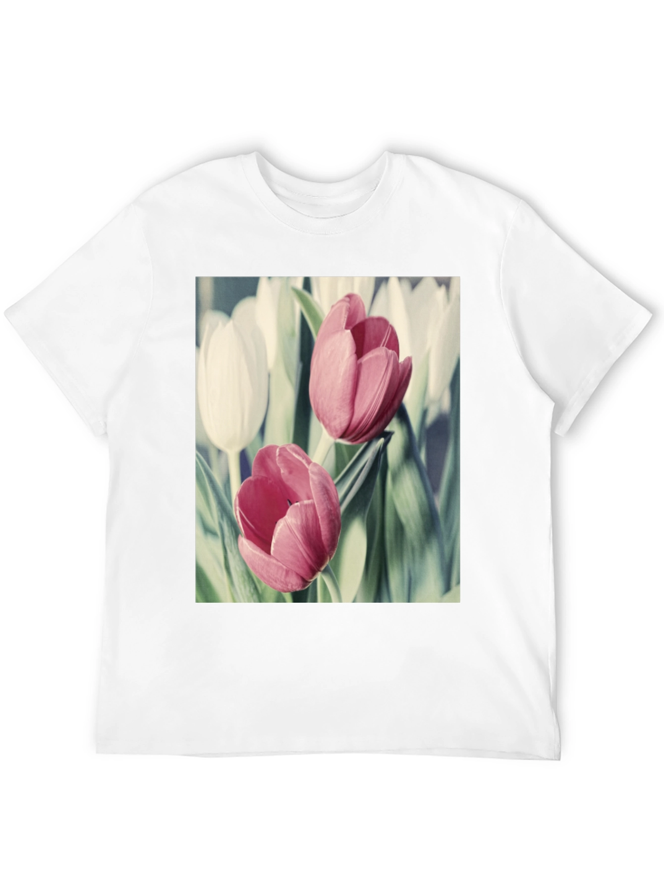 Floral Tulip T-Shirt - Stylish & Comfortable Cotton Tee